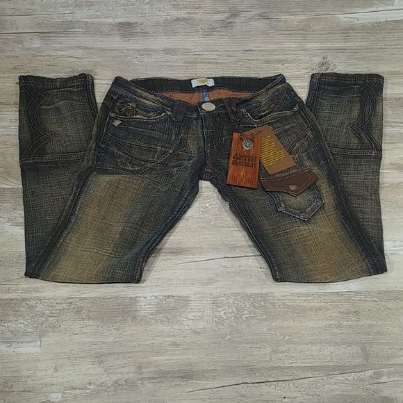 Antik Women's Southwestern Blackout Jeans 25 - Picture 2 of 6